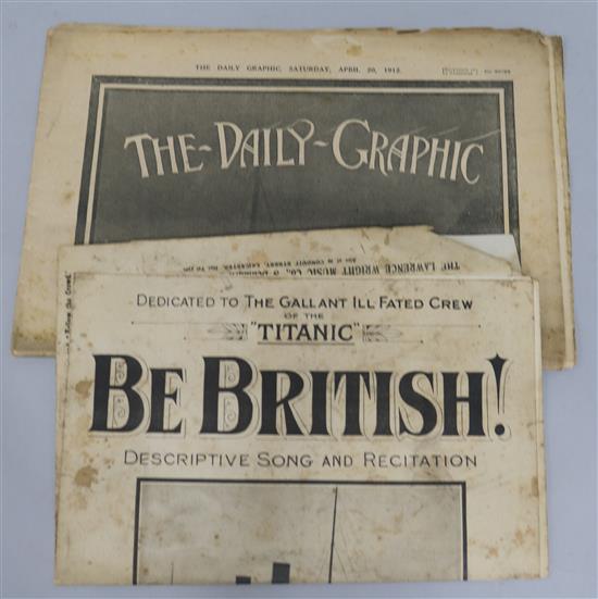 A Titanic Be British newspaper and one other